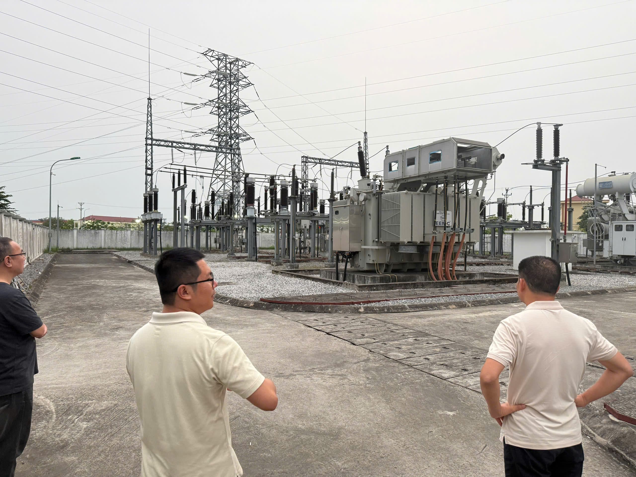 ĐÓNG ĐIỆN THÀNH CÔNG MÁY BIẾN ÁP T2 DỰ ÁN TRẠM ĐIỆN 110KV KCN AN DƯƠNG (GIAI ĐOẠN II)